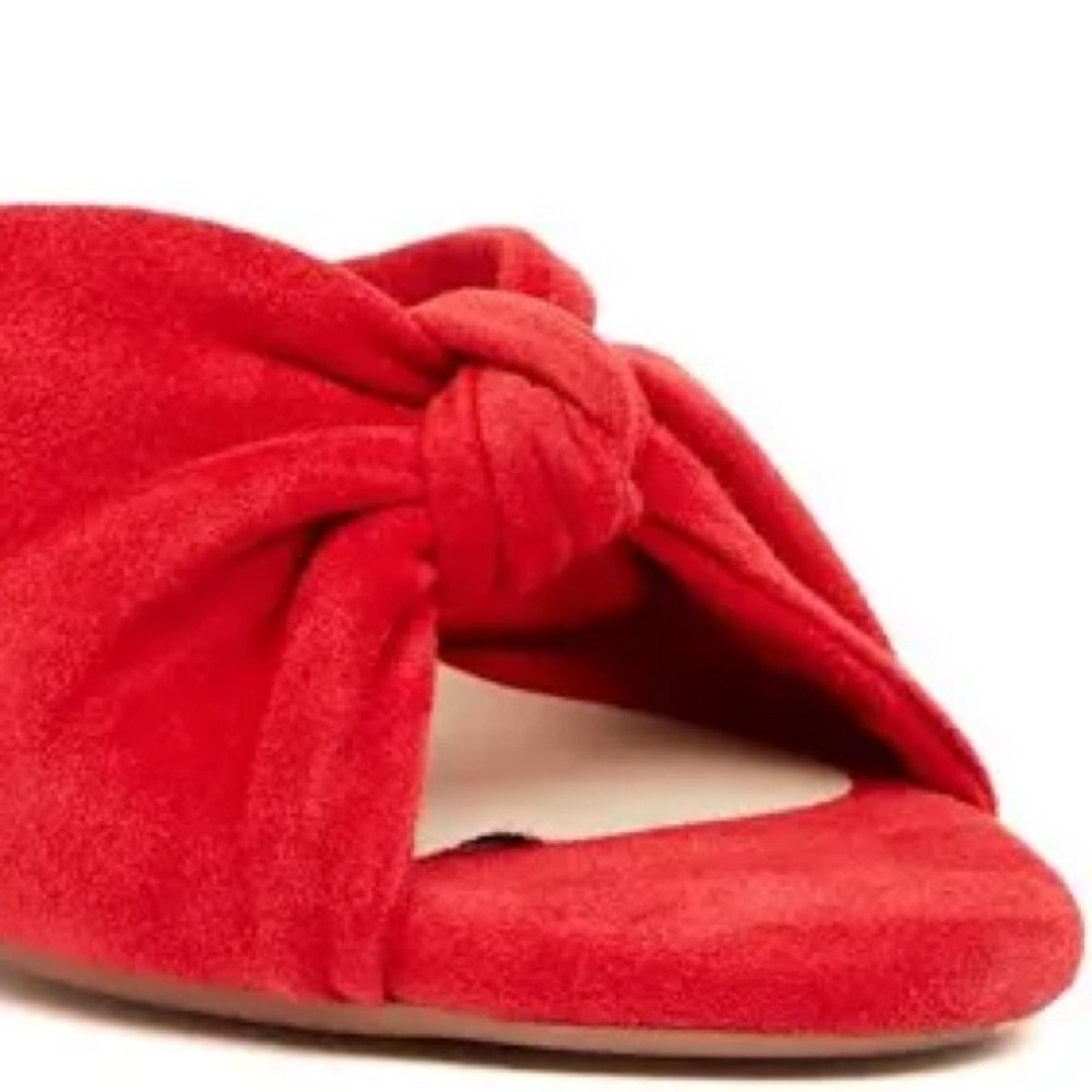 New Bettye Muller – Floyd Block Heel Sandal in red suede - Picture 3 of 12